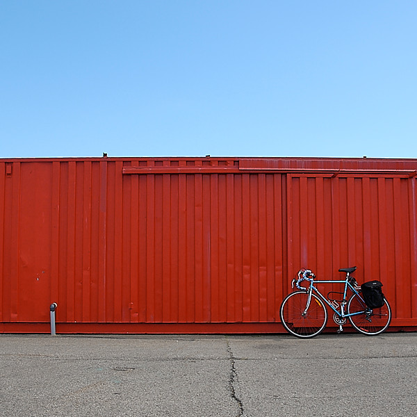 Red container, Old Port of Montreal, Quebec, 2008